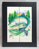 "Sockeye at Secluded Bay" Tile Art