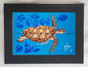 "Green Turtle & Blue Tangs" Tile Art