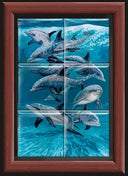 "Bottlenose Dolphins" Tile Art