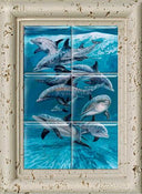 "Bottlenose Dolphins" Tile Art
