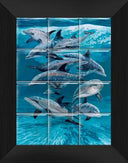 "Bottlenose Dolphins" Tile Art