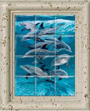 "Bottlenose Dolphins" Tile Art