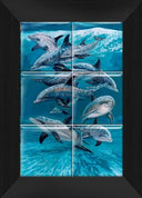"Bottlenose Dolphins" Tile Art