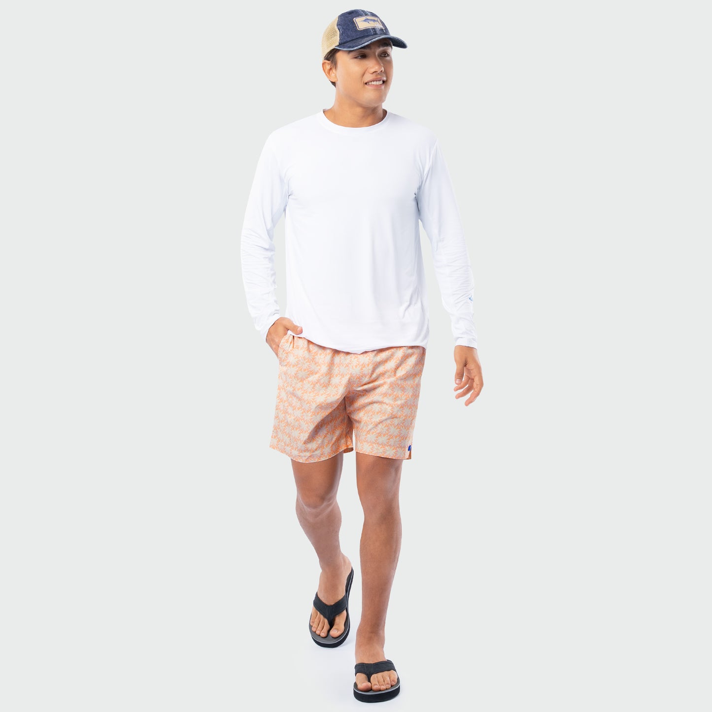 Castaway 7" Volley Swim Trunk - Dot Palm