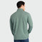 a guy wearing a Guy Harvey Coastal Classic Quarter zip in Sage green