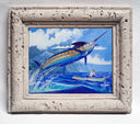 "Stormy Blue" Tile Art