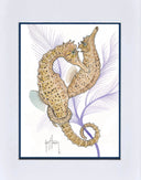"Seahorse Pair" Mini Print