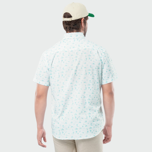 Eco Angler Fishing Shirt - Maritime Motif