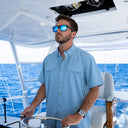 Eco Angler Fishing Shirt - Windward Blue