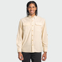 Eco Angler Long Sleeve Fishing Shirt - Almond Milk