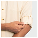 Eco Angler Long Sleeve Fishing Shirt - Almond Milk