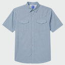 Eco Angler Western Fishing Shirt - Faded Denim