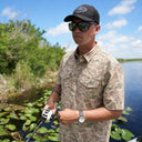Eco Angler Western Fishing Shirt - Mallard Camo