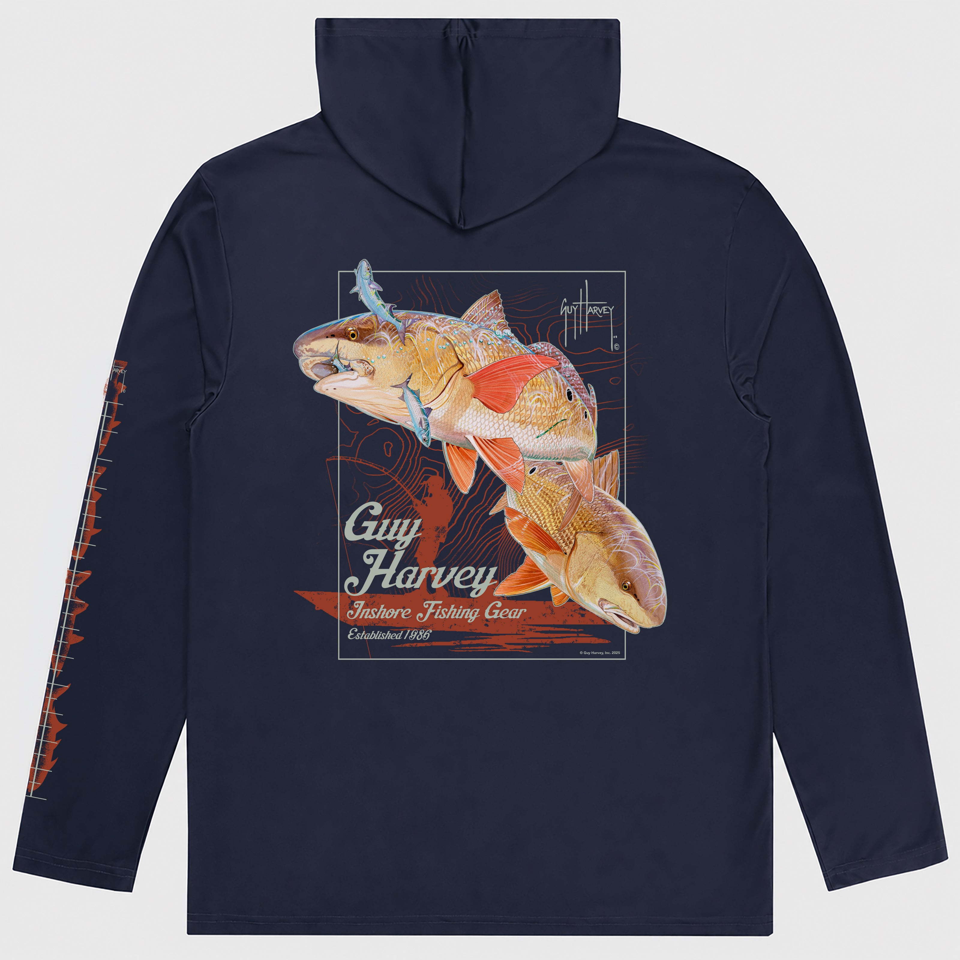 Eco Cast Sun Protection Hoodie - IFG Reds – Guy Harvey