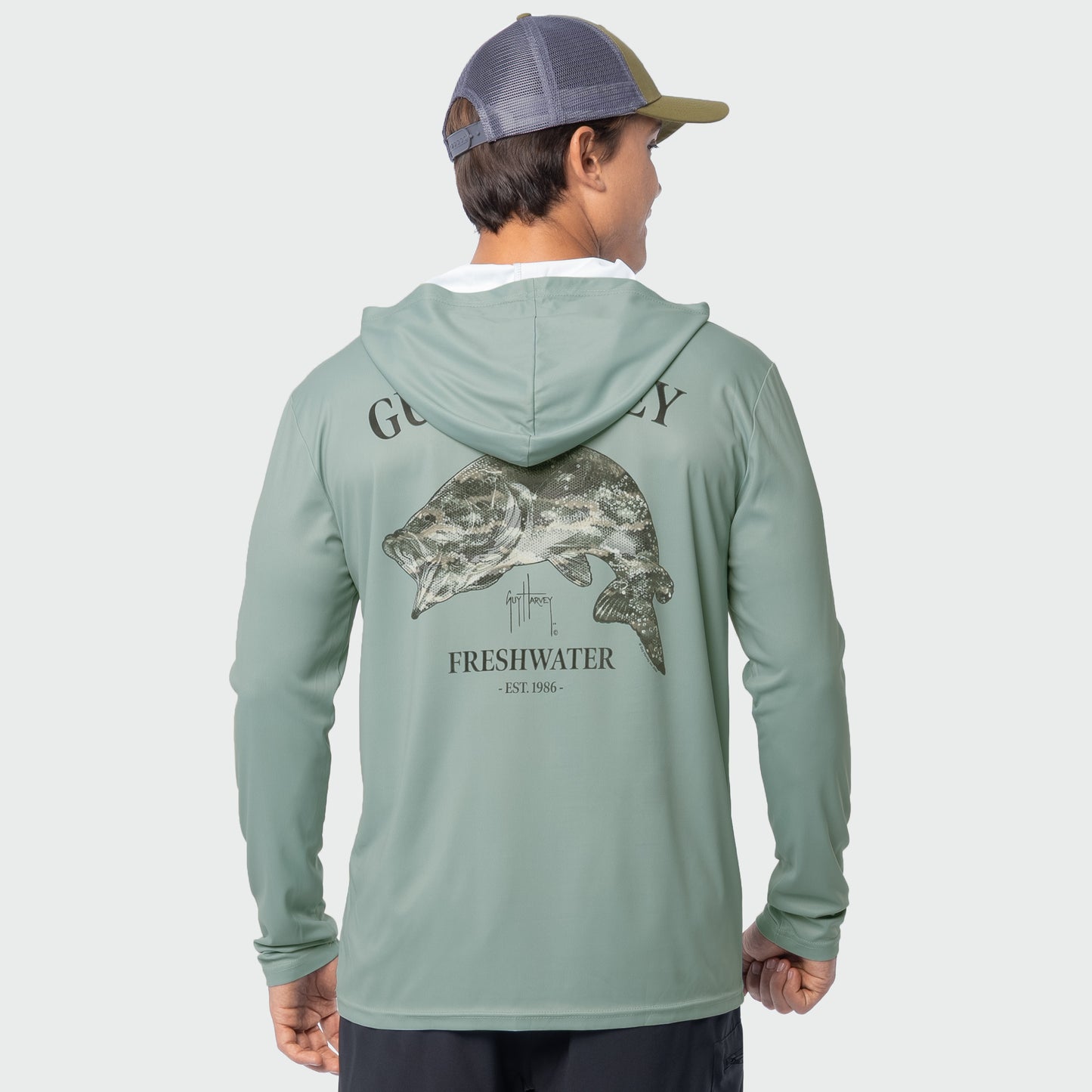 Eco Cast Sun Protection Hoodie - Freshwater Camo