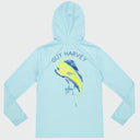 Kids Eco Cast Sun Protection Hoodie - Scribble Mahi
