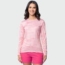 Eco Cast Sun Protection Rouched Top - Pale Camo