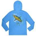 Kids Performance Hoodie - Mako Scribble
