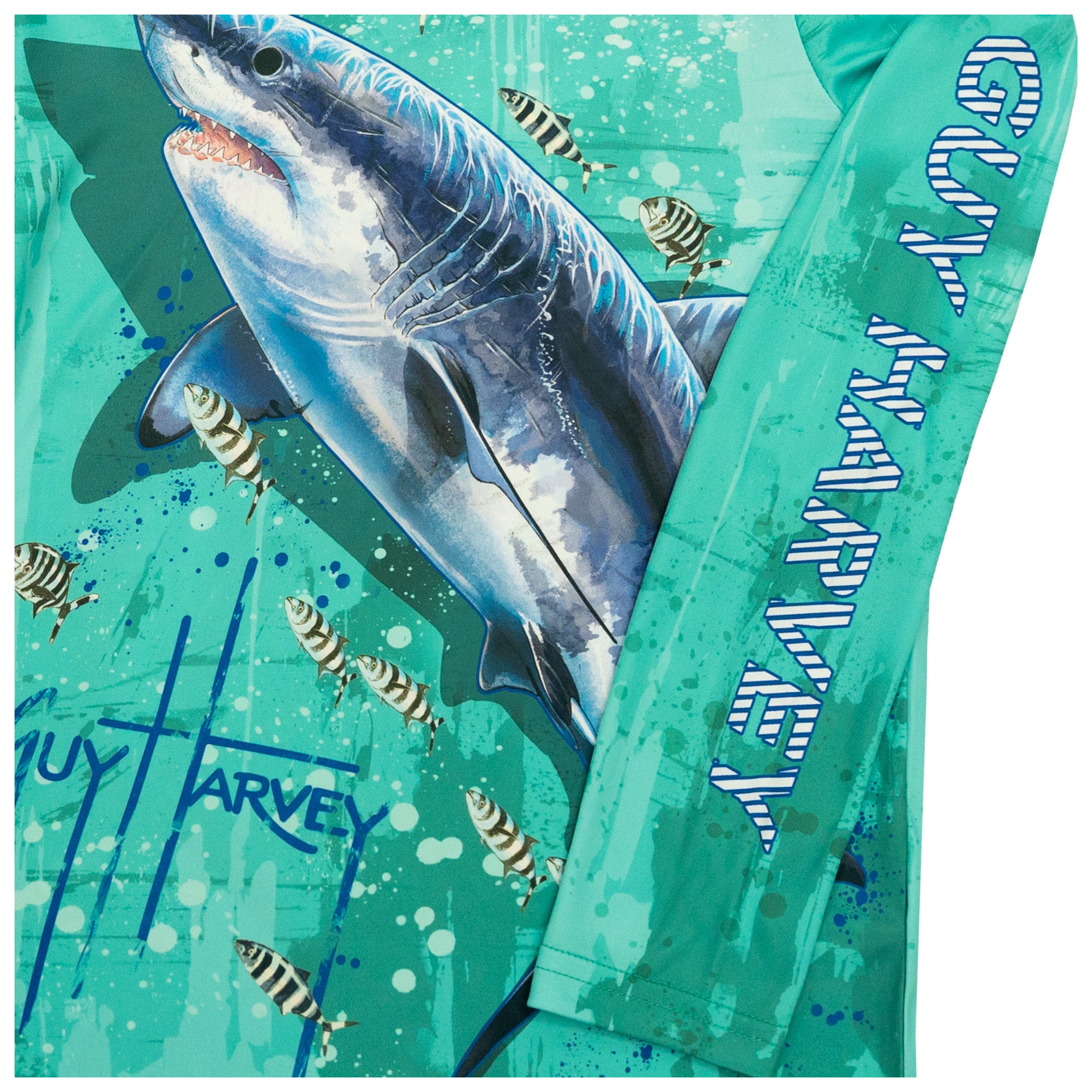 Kids Green In the Water Performance Sun Protection Shirt UPF 30