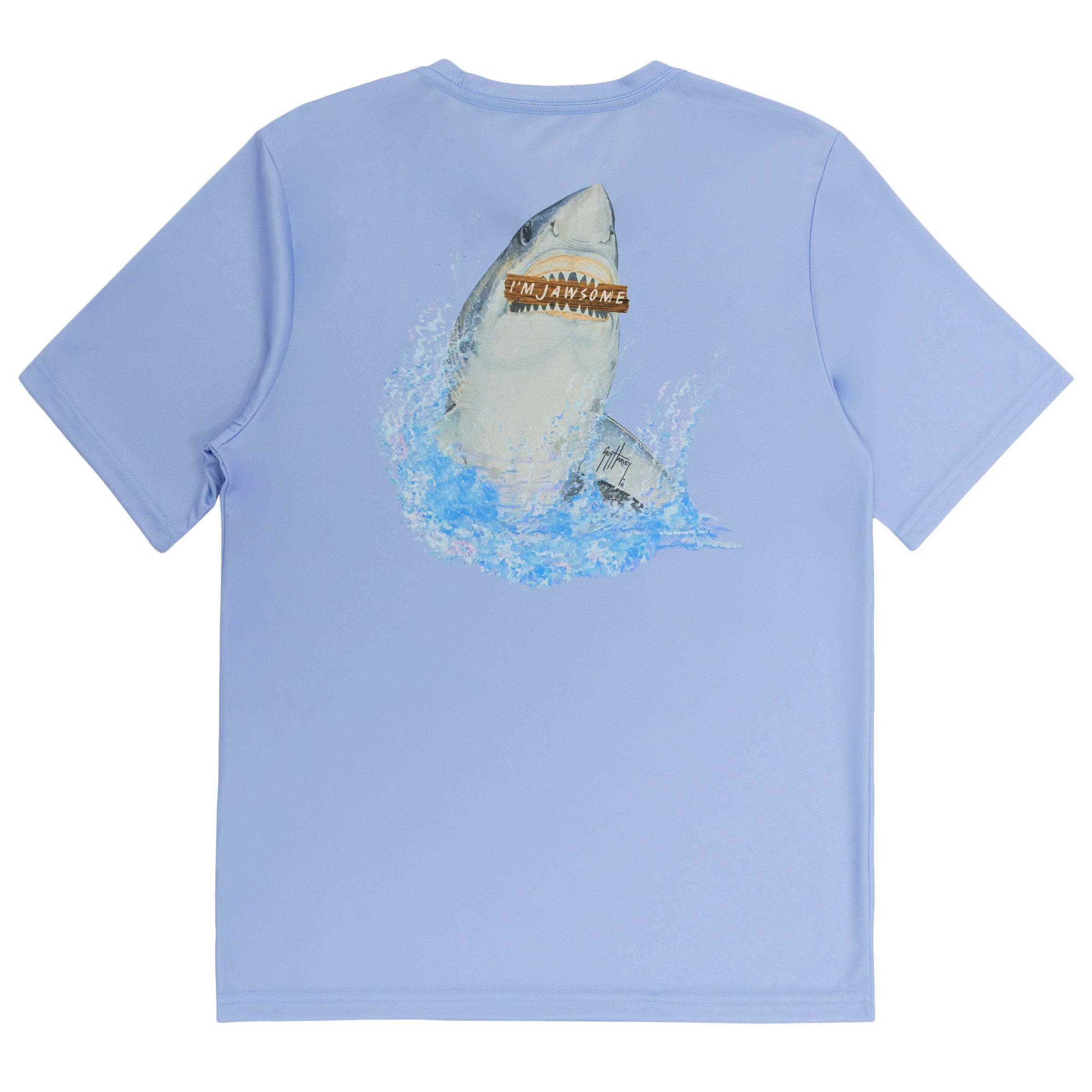 Kids Jawsome Short Sleeve Performance Sun Protection UPF 30 View 1