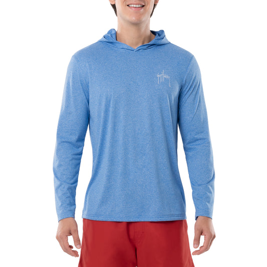 Promotional Customized Herring 145 GSM Men's Fishing Hoodie T-Shirt, UPF 30+