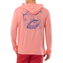Men's Nautical Tuna Long Sleeve Performance Hoodie