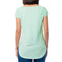 Women's Marble Turtles Short Sleeve Poly/Rayon Slub Top