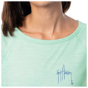 Women's Marble Turtles Short Sleeve Poly/Rayon Slub Top