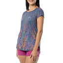 Women's Seashell Toille Short Sleeve Poly/Rayon Slub Top