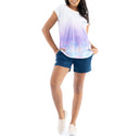 Women's Beach Side Short Sleeve Poly/Rayon Slub Top