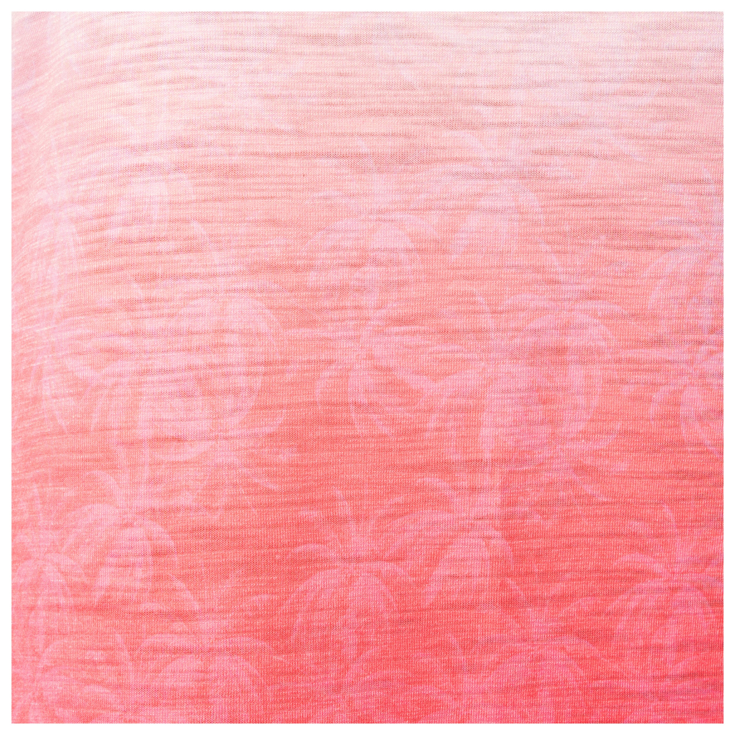 Textured pink fabric with a subtle pattern on a white background