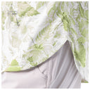 Women's Hibiscus Tonal Short Sleeve Poly/Rayon Slub Top