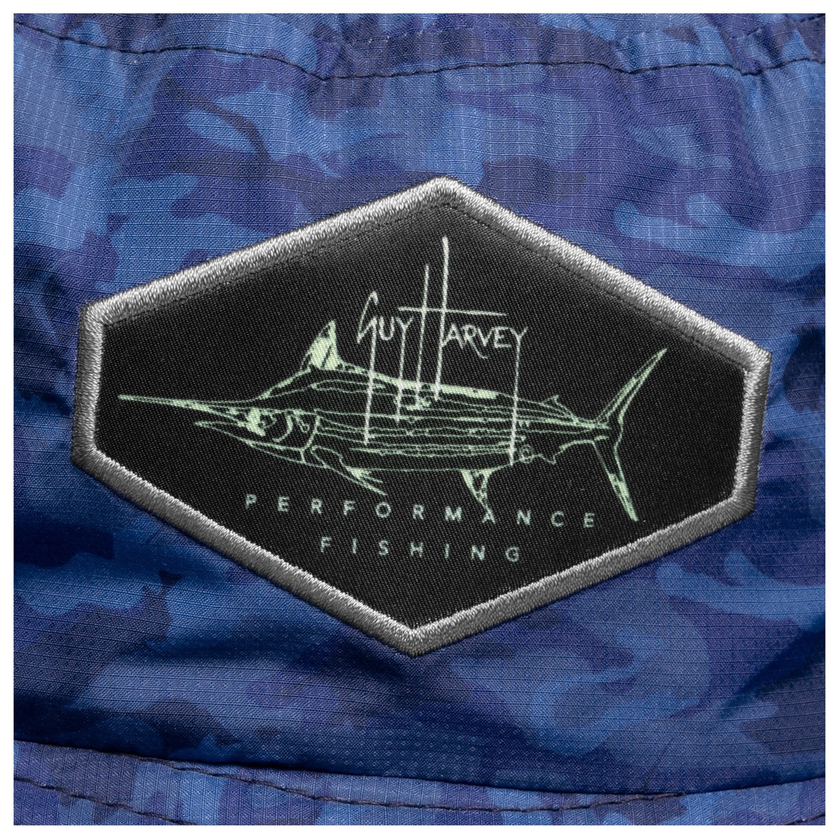 Billfish Patch Blue Camo Print Performance Bonnie