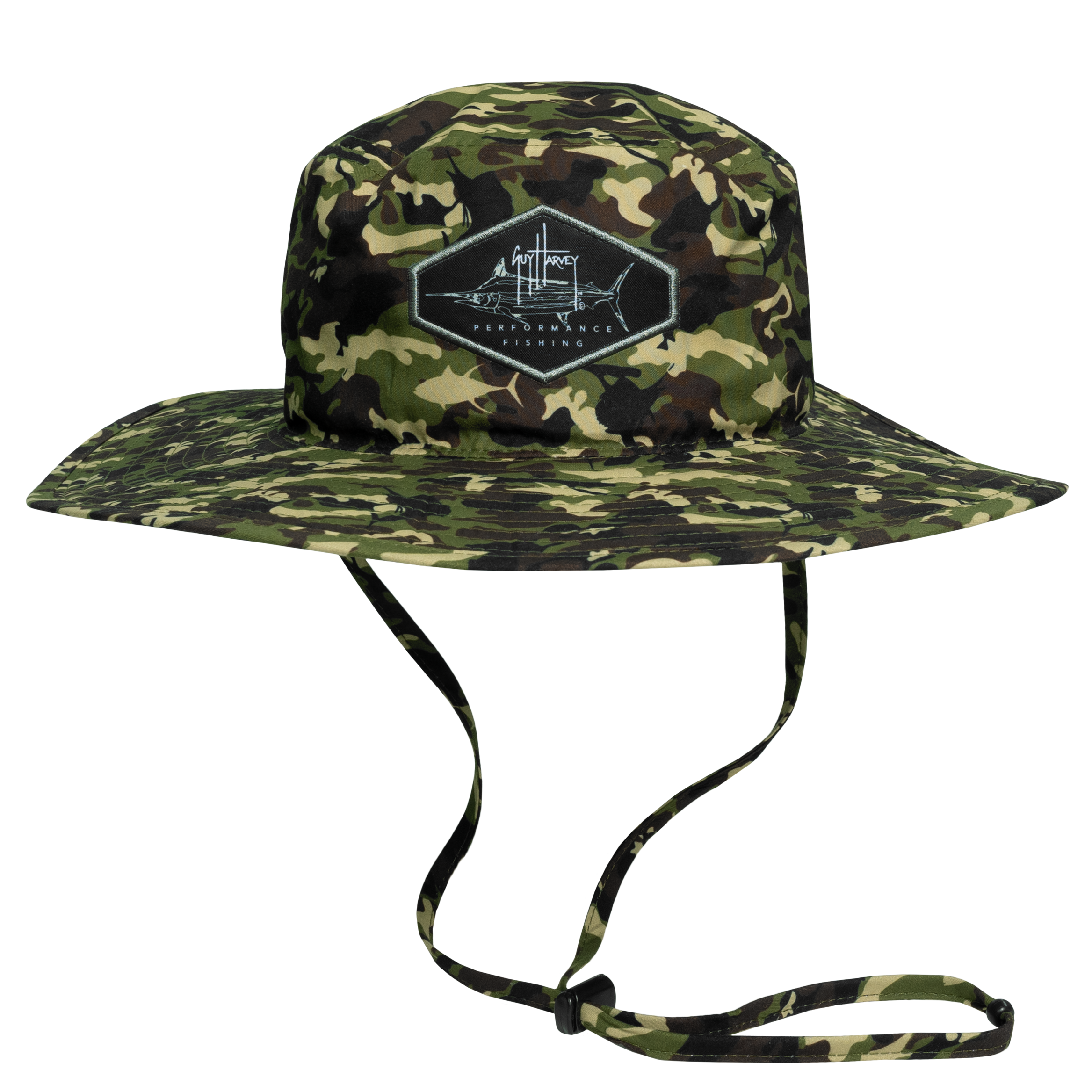 Billfish Patch Green Camo Print Performance Bonnie