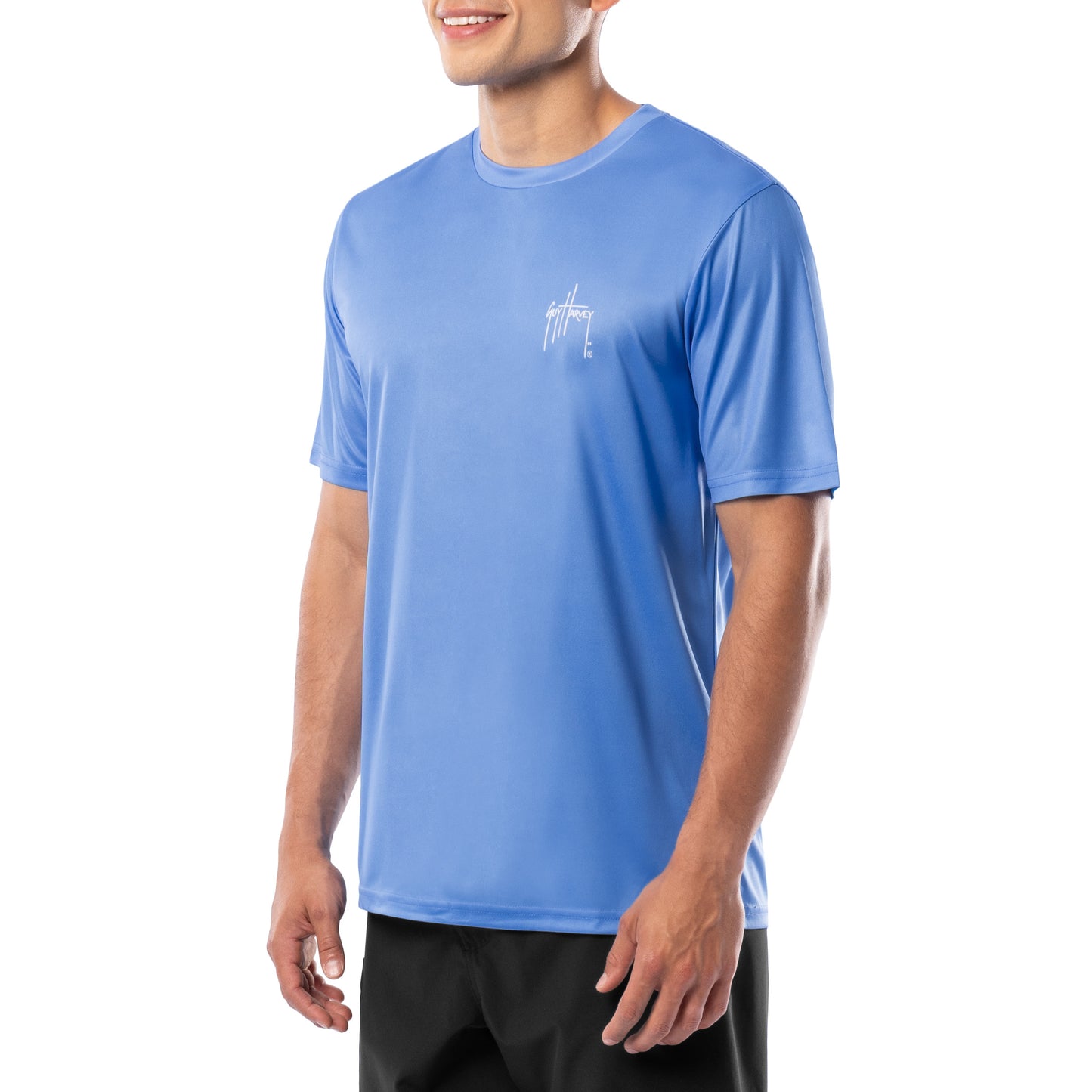 Men's Blue Shield Short Sleeve Performance Shirt