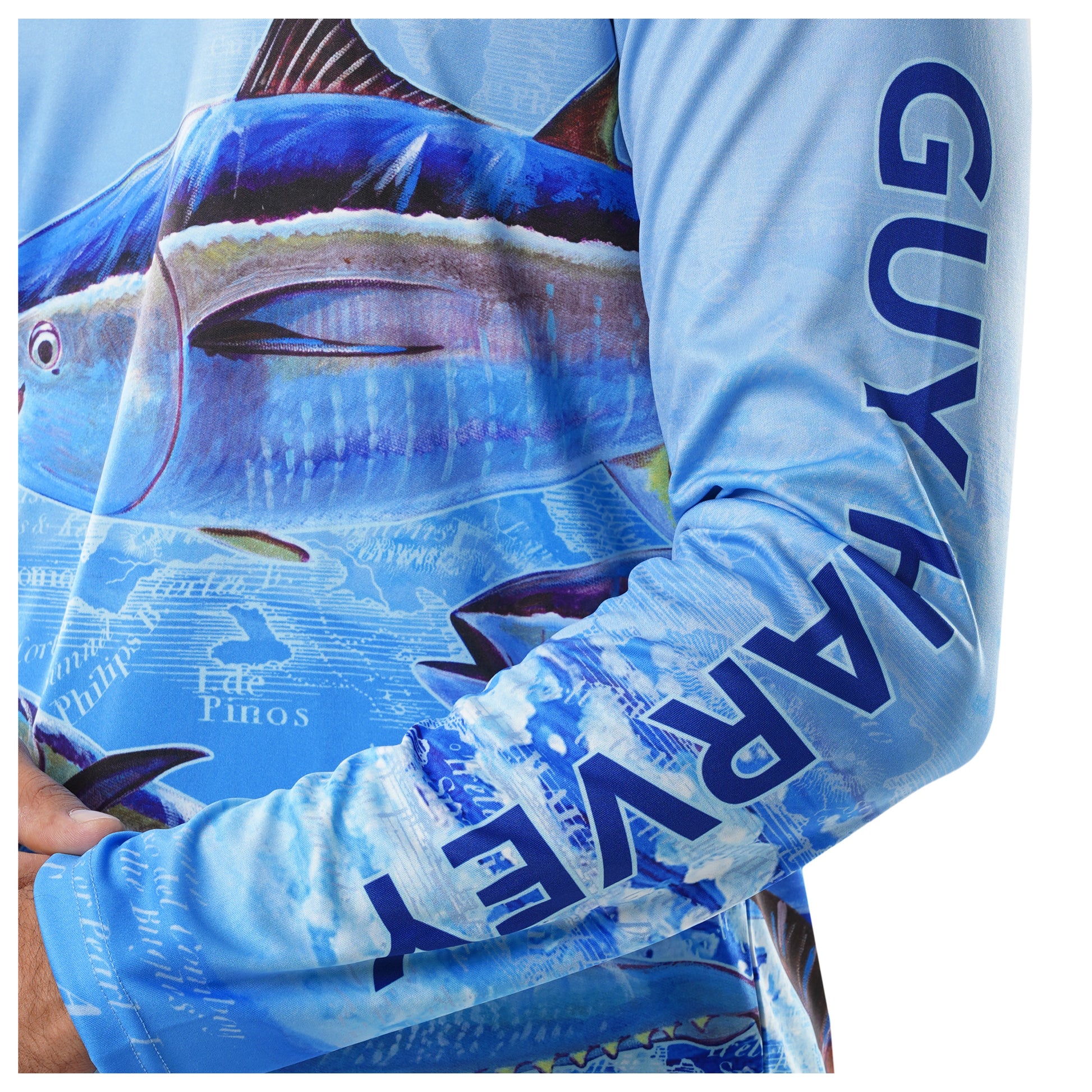 Men's Tuna Tribe Long Sleeve Performance Shirt View 7