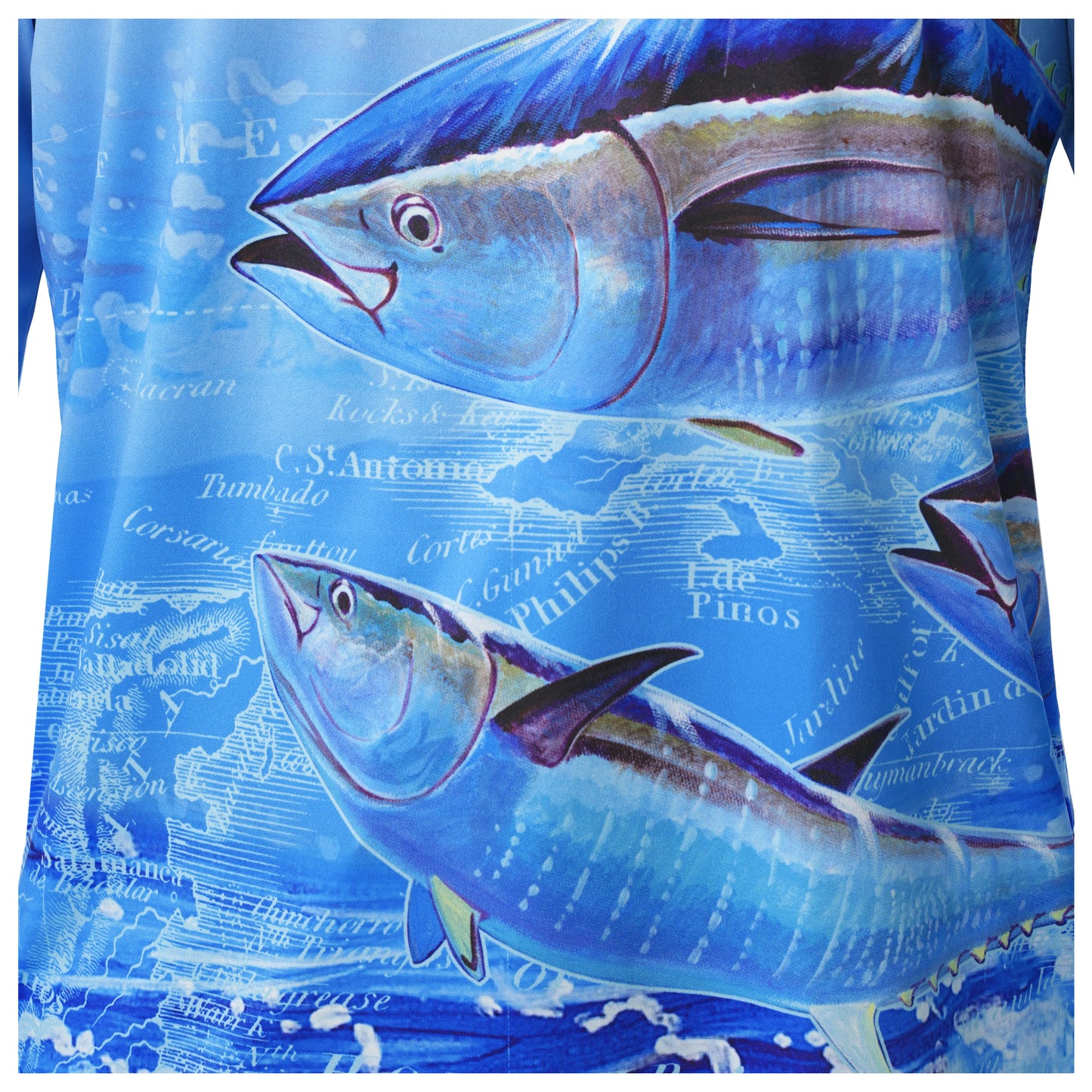 Guy Harvey Men's Sz Large Red Long Sleeve Graphic Shirt Marlin Tuna Fast  Ship 