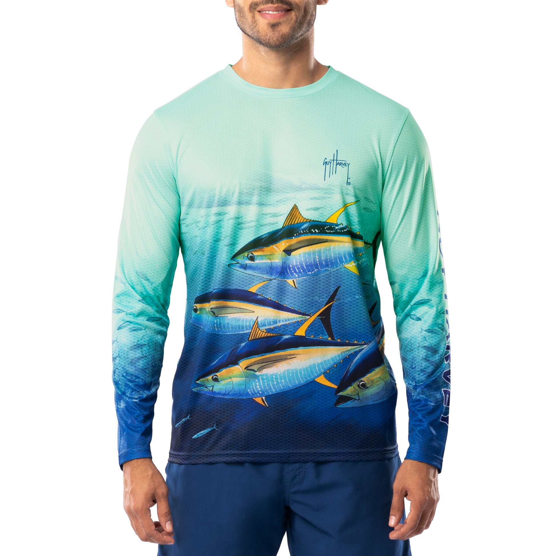 SeaGuard Dually Marlin Mens Performance Fishing Shirt 2XL