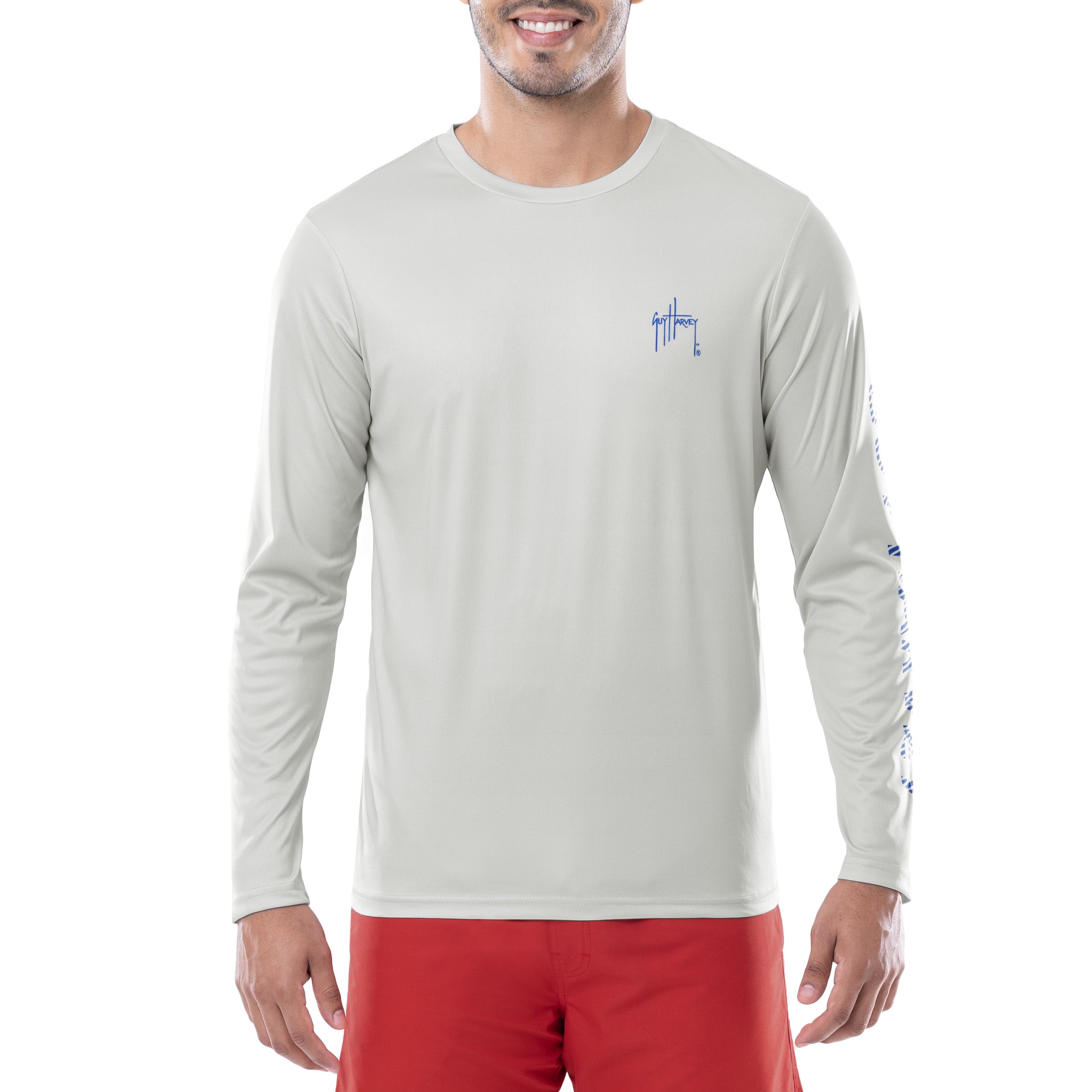 Men's Patriotic Billfish Performance Sun Protection Top View 2