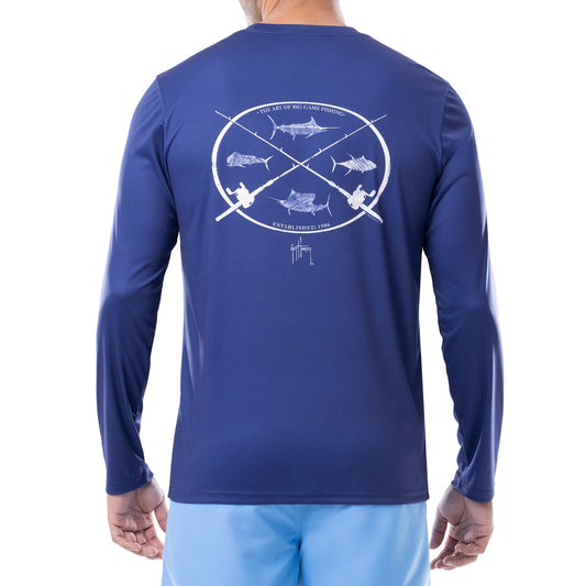 Buy BRK Mens Long Sleeve Fishing Shirt Rooster UPF 30 Sun Protection XL at