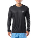 Men's Adrift Black Performance Sun Protection Top
