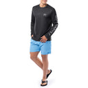 Men's Adrift Black Performance Sun Protection Top