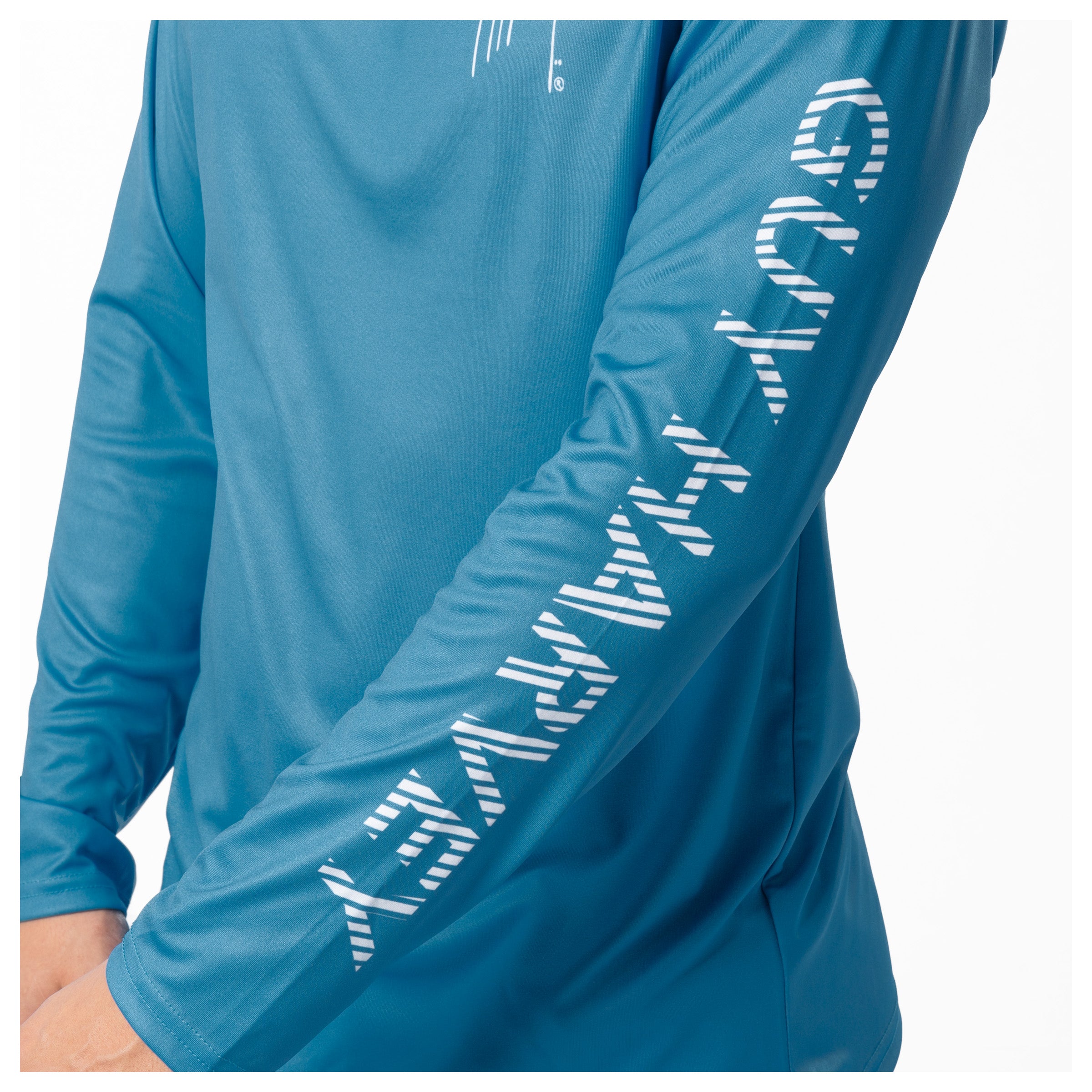 Men's Teal Wake Performance Sun Protection Top