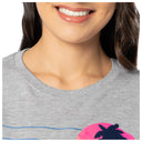 Women's Grey Horizon Short Sleeve Crew Neck T-Shirt