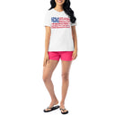 Women's Flower Floral Short Sleeve Crew Neck T-Shirt