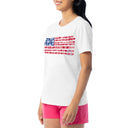 Women's Flower Floral Short Sleeve Crew Neck T-Shirt