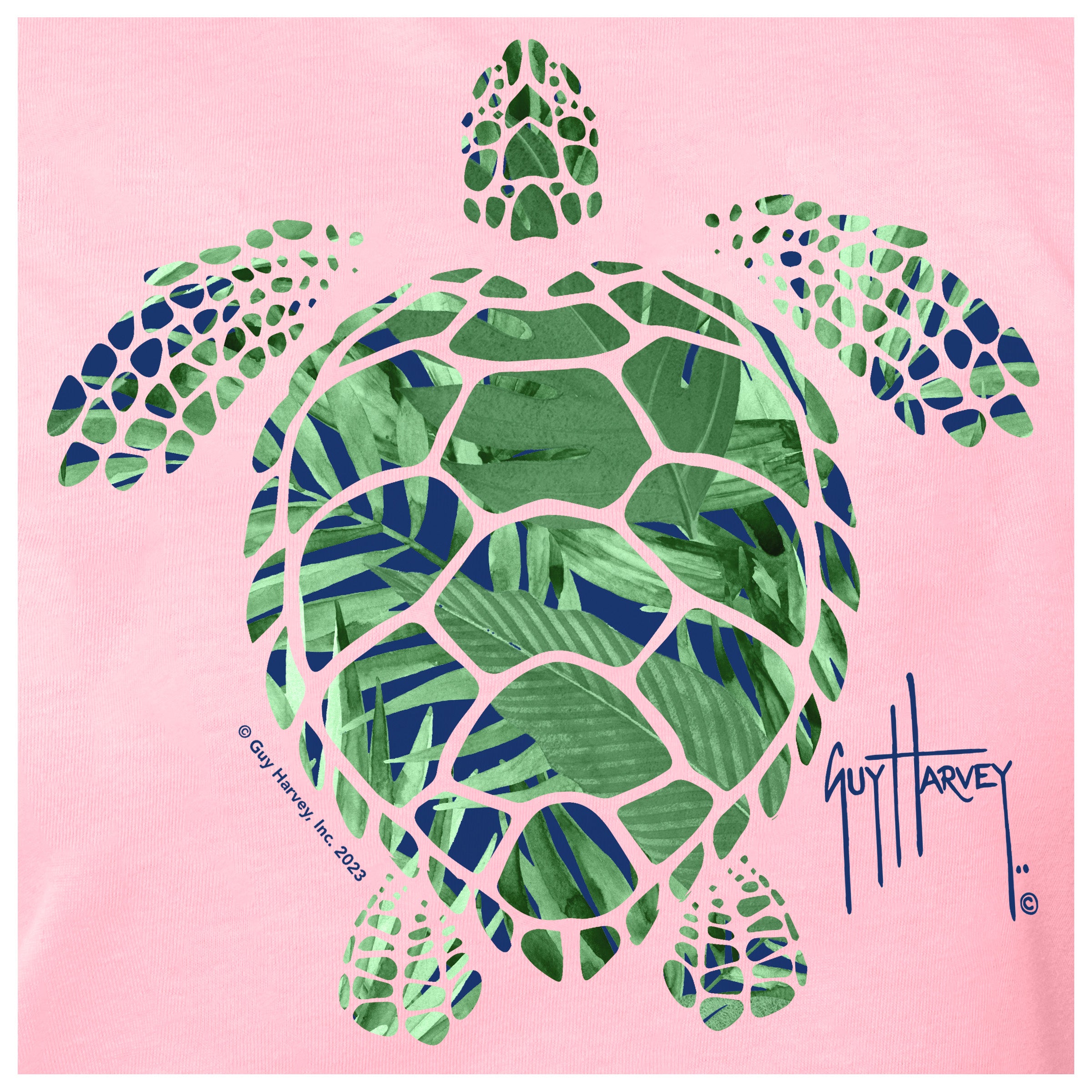 Ladies Turtle Garden Short Sleeve Crew Neck T-Shirt