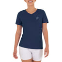 Women's Tropical Short Sleeve V-Neck T-Shirt