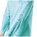 Women's Blue Solid Long Sleeve Sun Protection Shirt