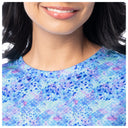 Women's Blue Scales Long Sleeve Sun Protection Top